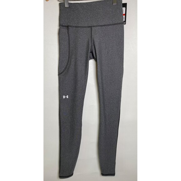 Under Armour XS HiRise Compression Leggings Gray, NWT - Picture 1 of 8